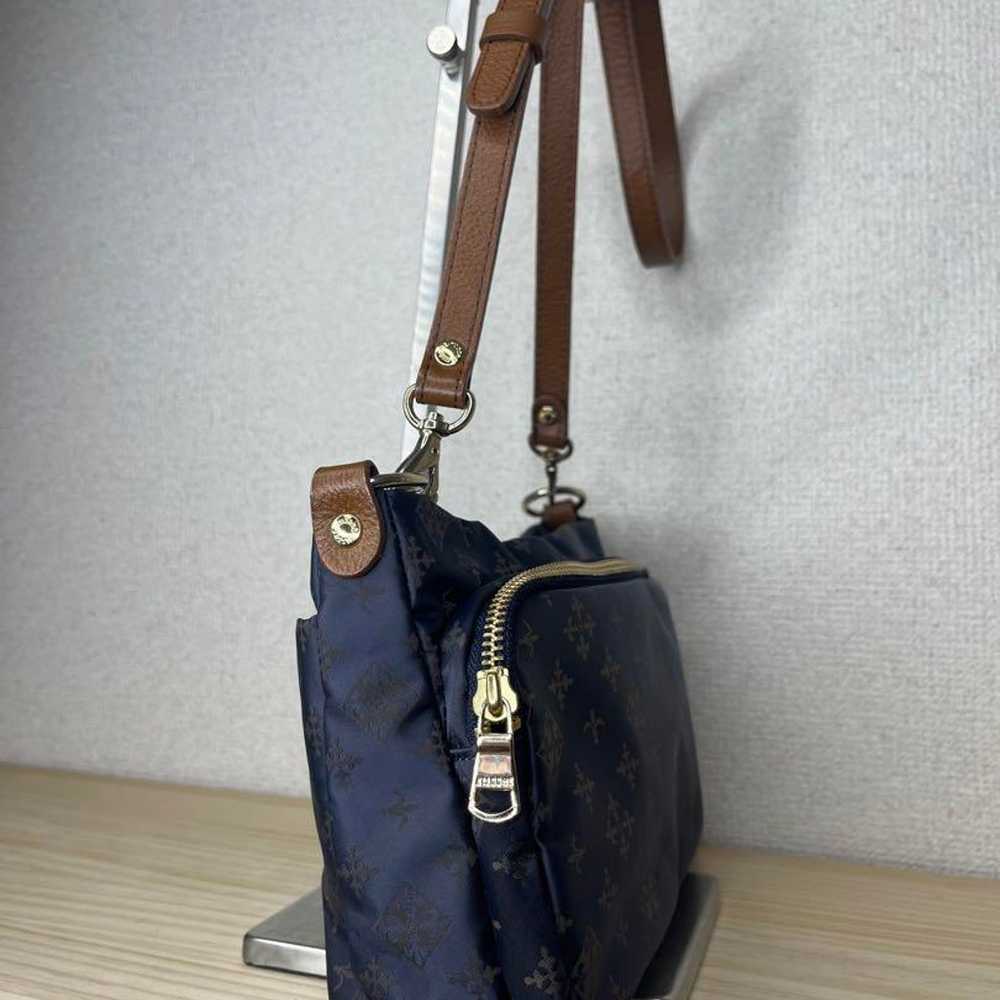 Super beautiful ★ russet shoulder bag navy small … - image 4