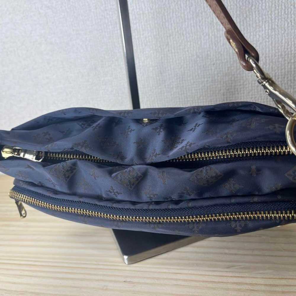 Super beautiful ★ russet shoulder bag navy small … - image 8