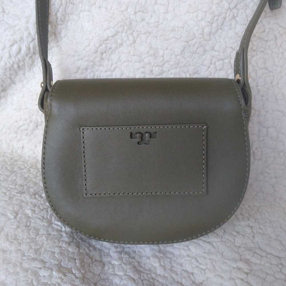 Tory Burch Olive Green Mini Saddle Bag - image 3