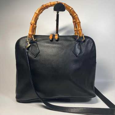 GUCCI Mini Handbag Bamboo 2WAY Shoulder Bag