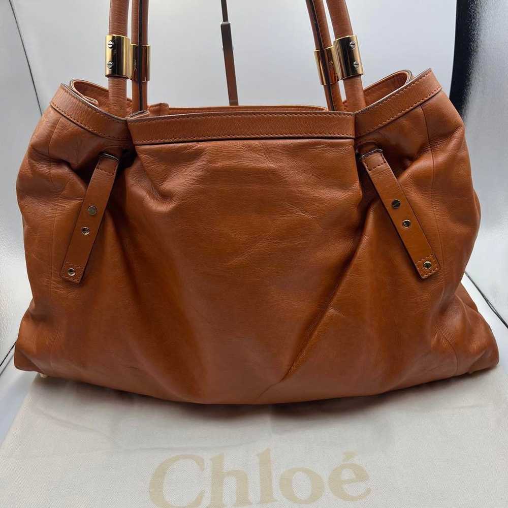 【Excellent Condition】Chloe Victoria Handbag Leath… - image 3