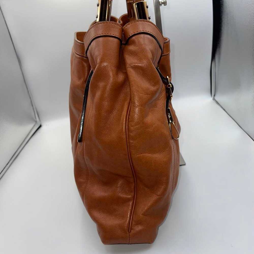 【Excellent Condition】Chloe Victoria Handbag Leath… - image 5