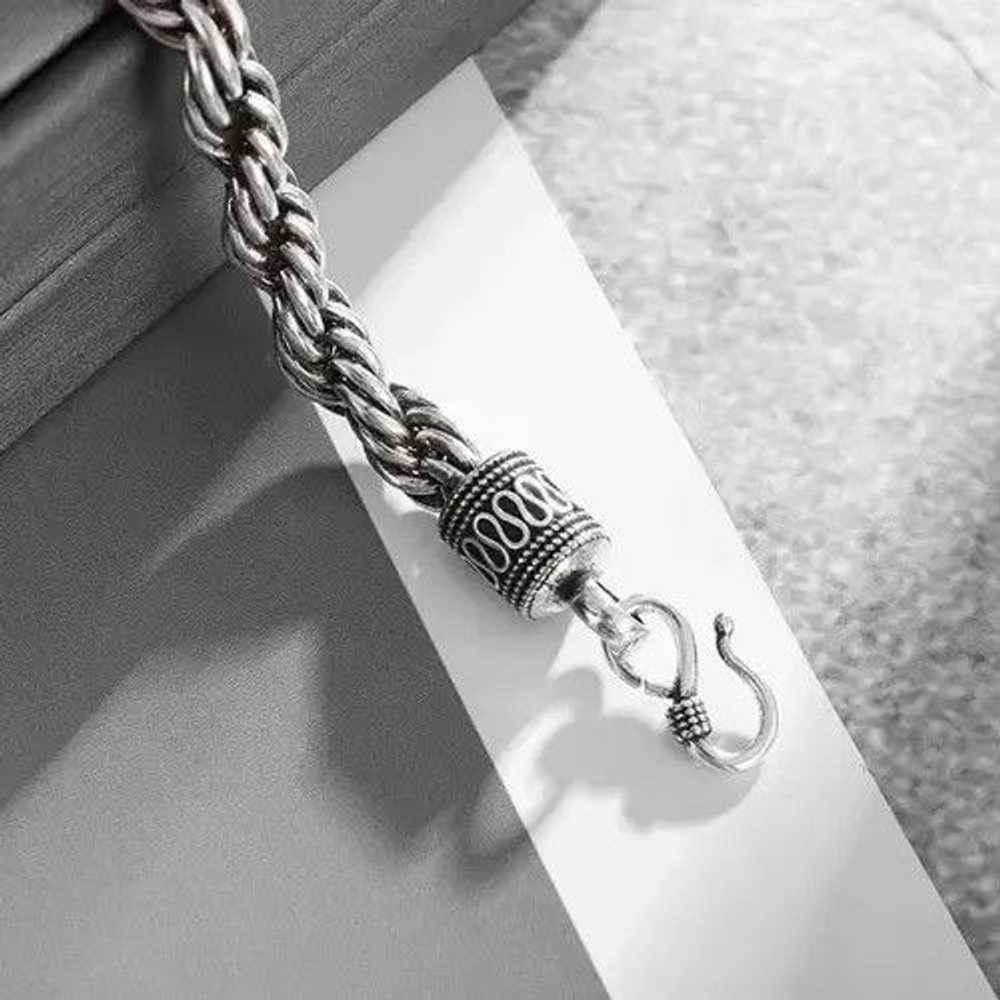 Streetwear Y2k Metal Braided Chain Bracelet - image 3