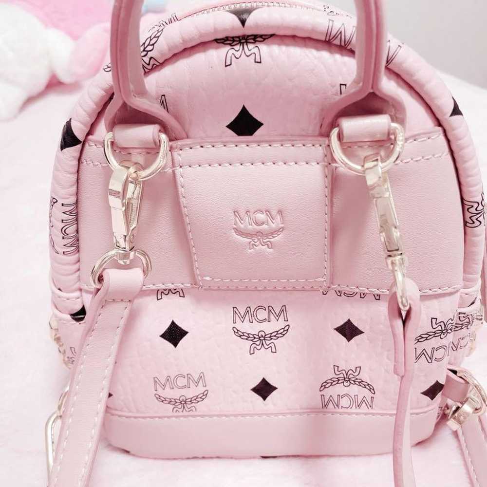 MCM Backpack Pink - image 2