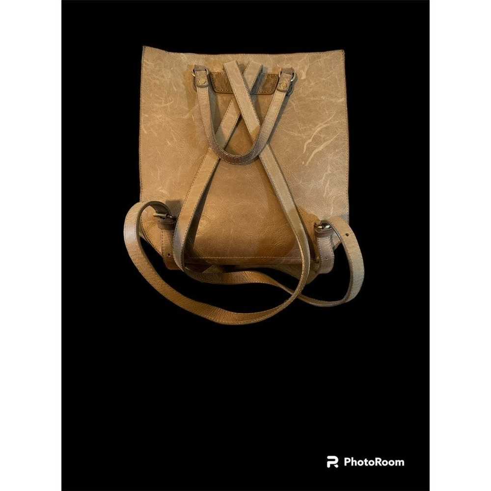 YARGICI ALL LEATHER CEMENT BACKPACK/SATCHEL - image 2