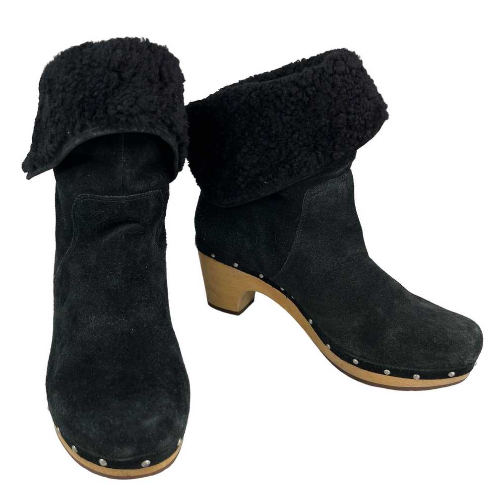 Ugg UGG Lynnea Suede Sheepskin Winter Boots Black… - image 8