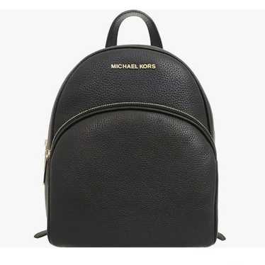 【MICHAEL KORS】Black Leather Backpack