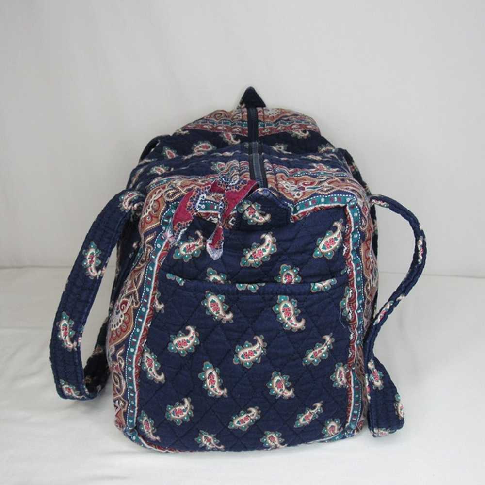 Vera Bradley Vintage NAVY Paisley Small Duffle Bag - image 2