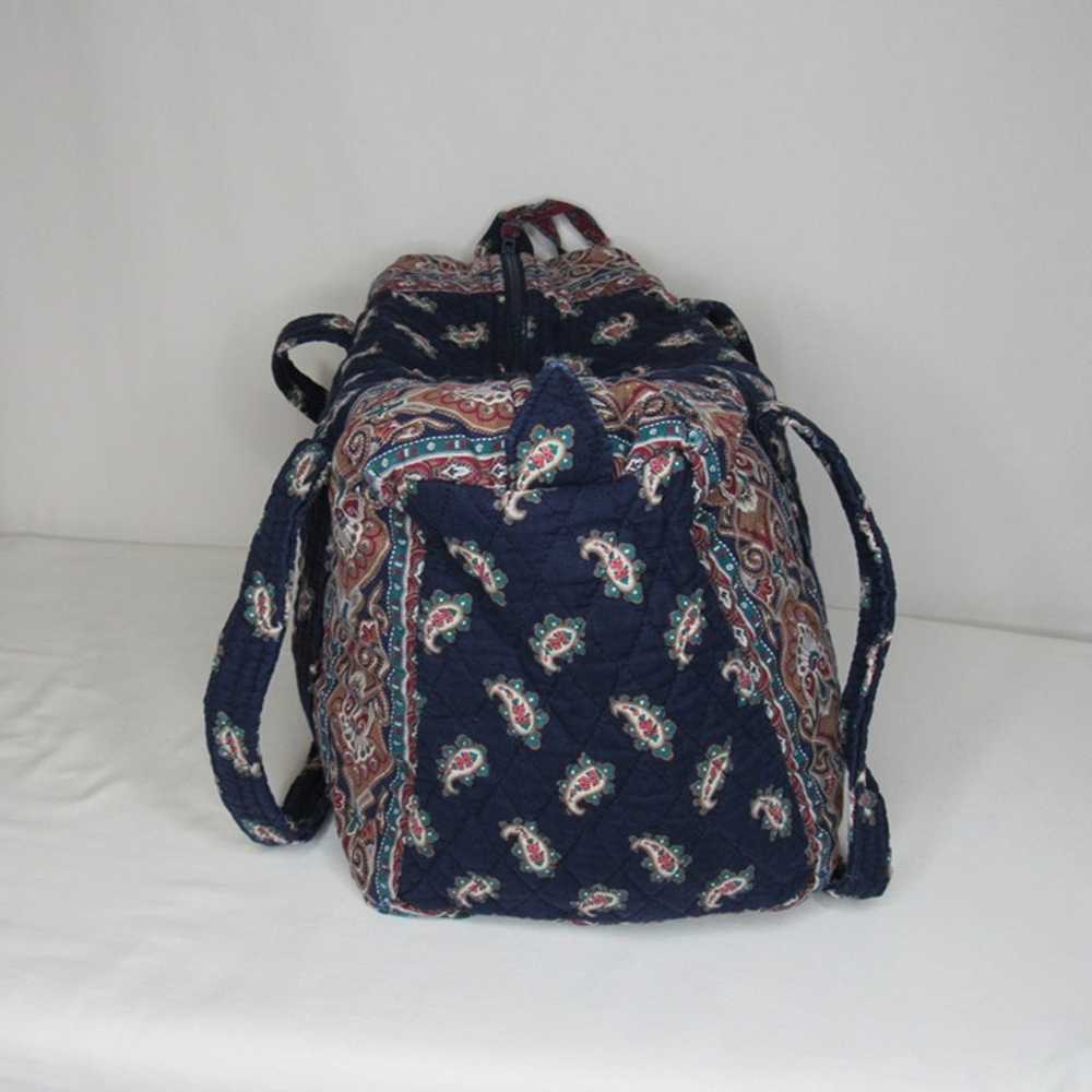 Vera Bradley Vintage NAVY Paisley Small Duffle Bag - image 4