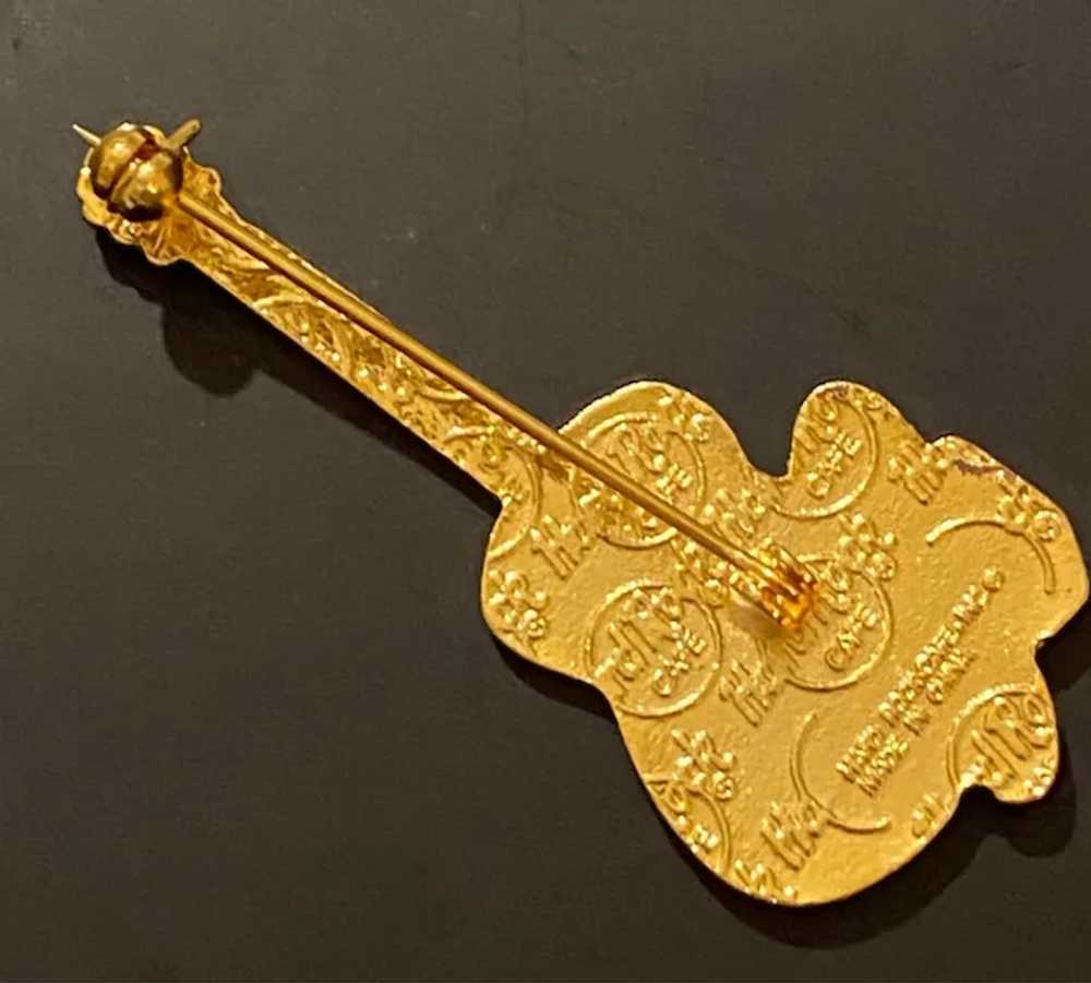 Hard Rock Cafe Guitar Enamel Pin Brooch Dallas Co… - image 3