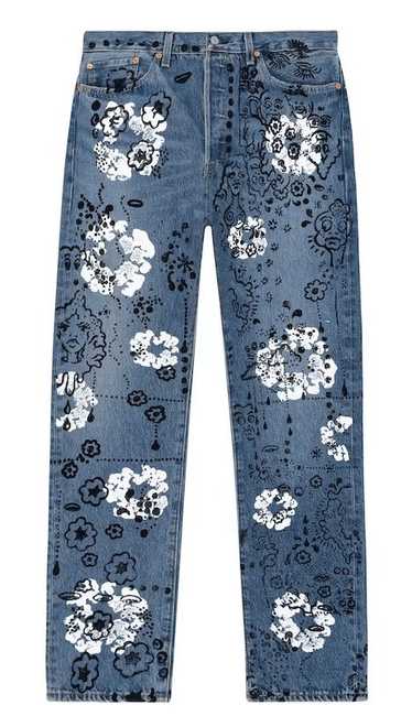 DENIM TEARS Irak Tears 501 Jean Vintage Blue Light