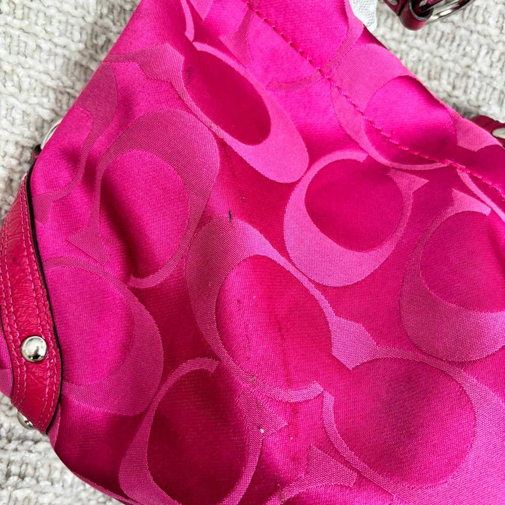 Coach Hot Pink Carly Handbag - image 2