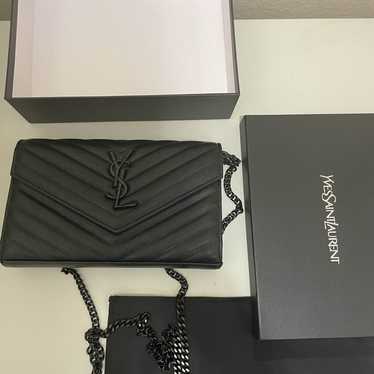 YSL Monogram Small Wallet on Chain