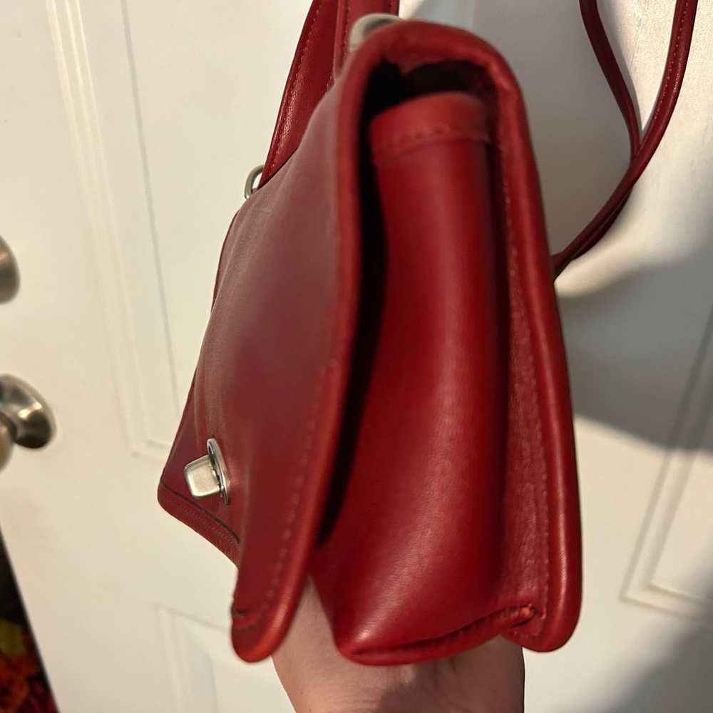 Rare Vintage Coach red crossbody Casino bag purse… - image 3