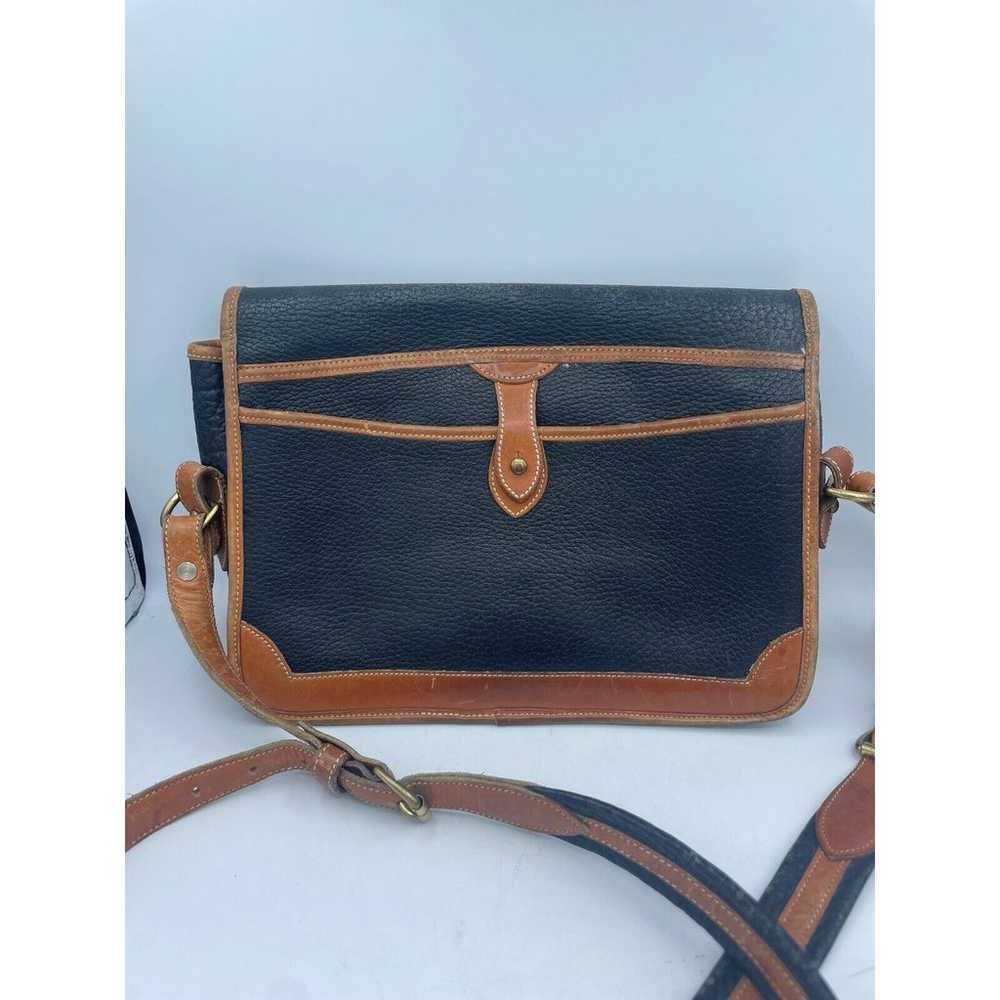 Vtg DOONEY & BOURKE Surrey Black Tan AWL Leather … - image 4