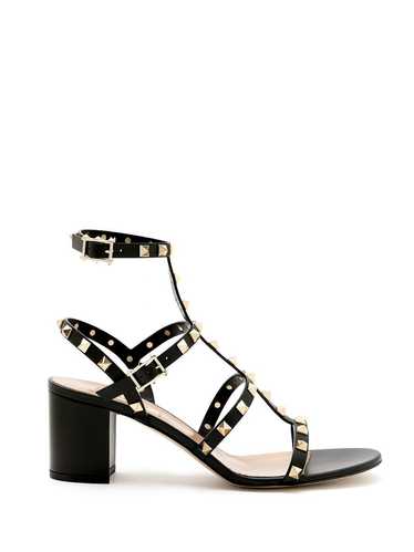 Valentino Garavani ROCKSTUD LEATHER SANDALS