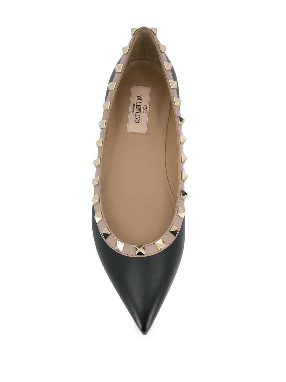 Valentino Garavani ROCKSTUD LEATHER BALLETS - image 2