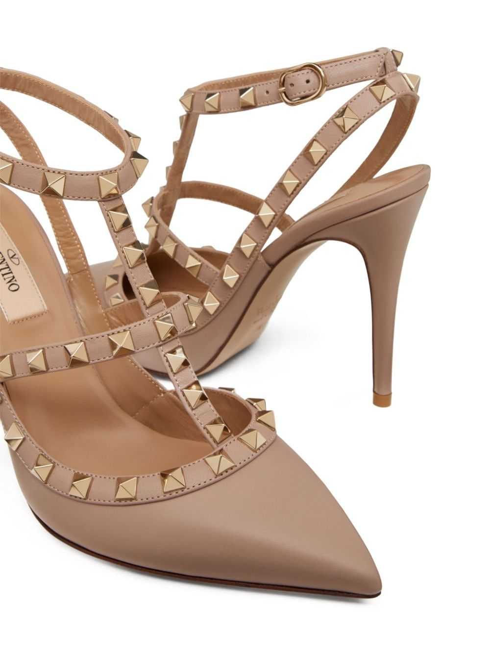 Valentino Garavani ROCKSTUD LEATHER PUMPS - image 5