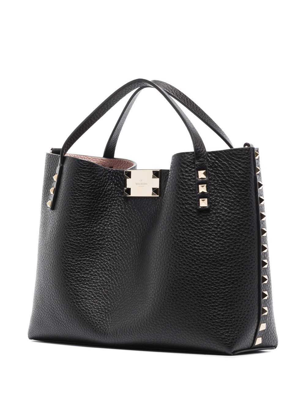 Valentino Garavani ROCKSTUD SMALL LEATHER TOTE BAG - image 4