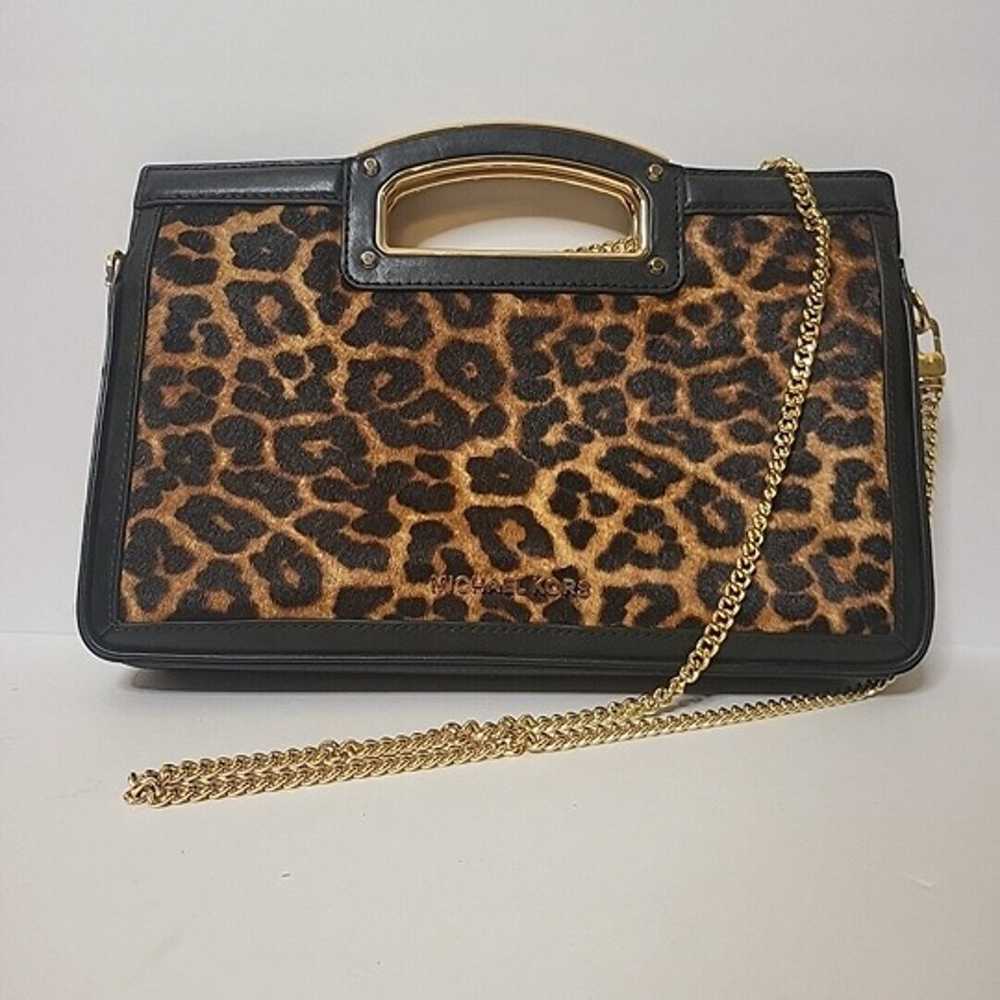 Michael Kors Large Clutch Berkley Legacy Leopard … - image 1