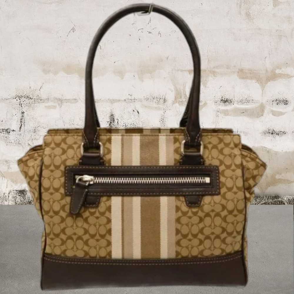 Coach Legacy Signature Stripe Candace Carryall Sa… - image 2