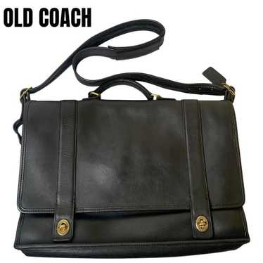 【Super Rare】Old Coach Briefcase Business Bag Black