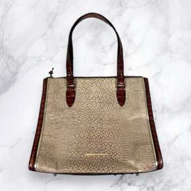 Brahmin Embossed Croc Leather Anywhere Tote Bag