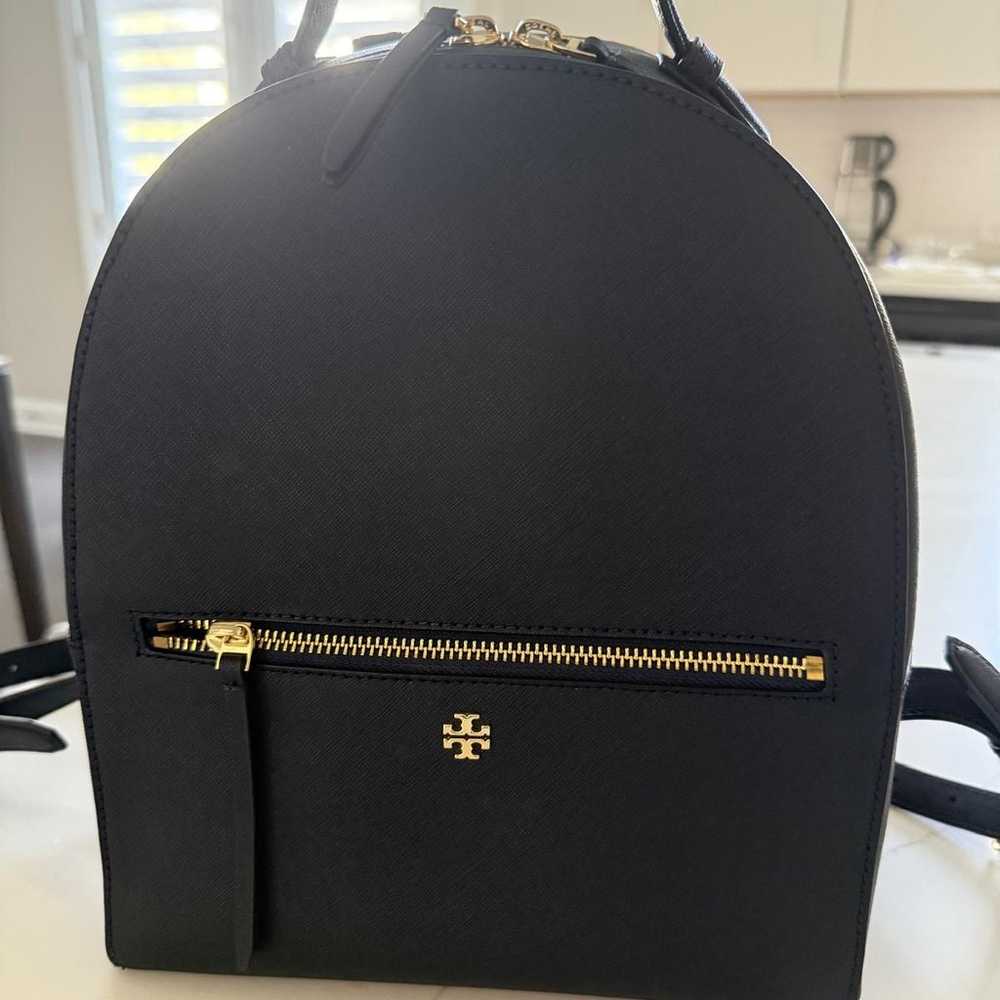 Authentic Tory Burch Emerson Leather Backpack In … - image 4