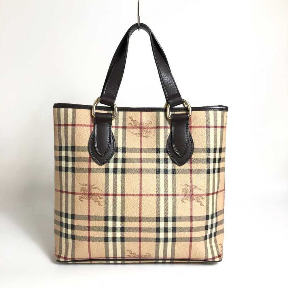 【Beautiful Condition】10D485/Burberry/Tote Bag/Nov… - image 2