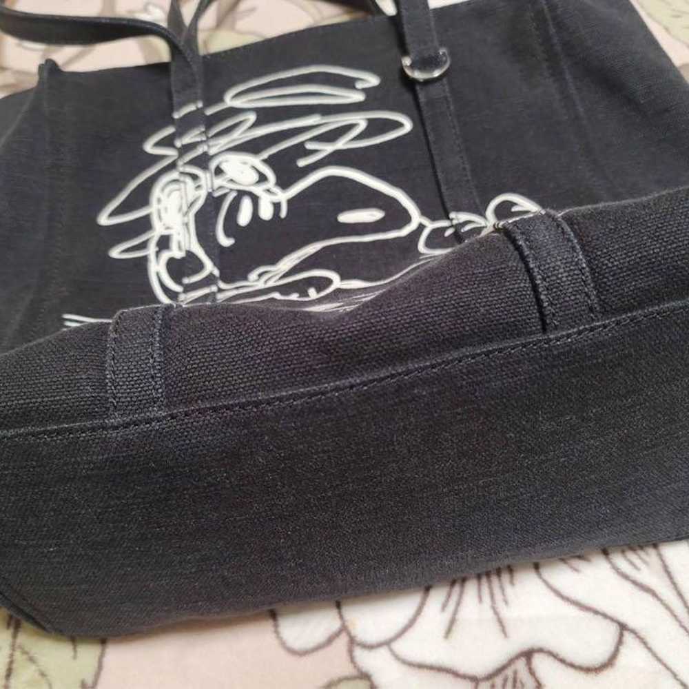 PEANUTS × MARC JACOBS Snoopy Canvas Black Tote Ba… - image 5