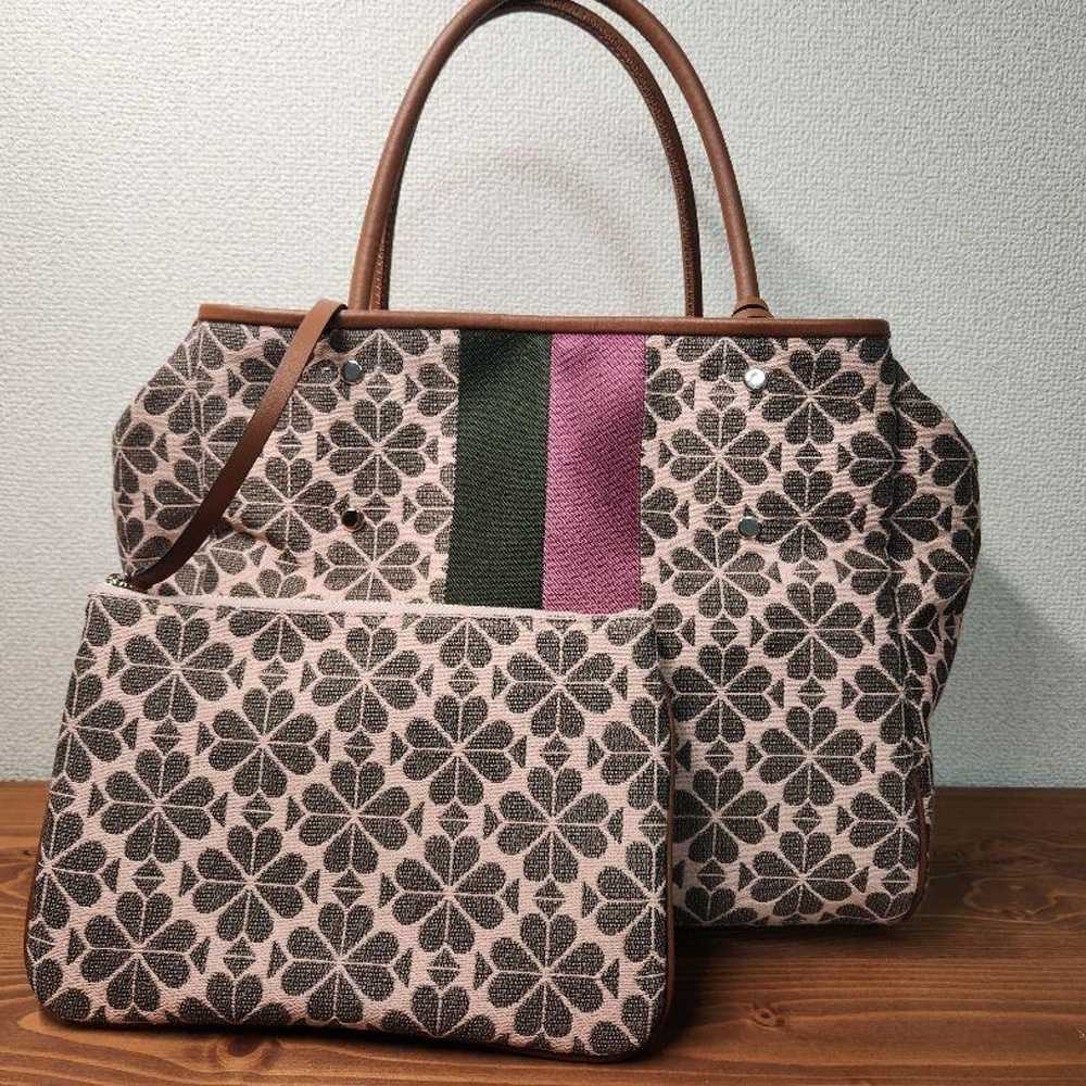 Kate Spade 2way Flower Jacquard Tote Bag - image 1