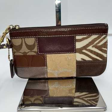 Coach Vintage Y2K Legacy Patchwork Wristlet