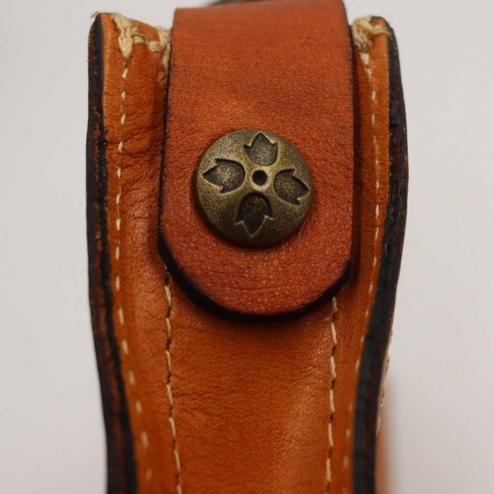 Patricia Nash Venzia Vintage Leather Pouch Bag - image 7