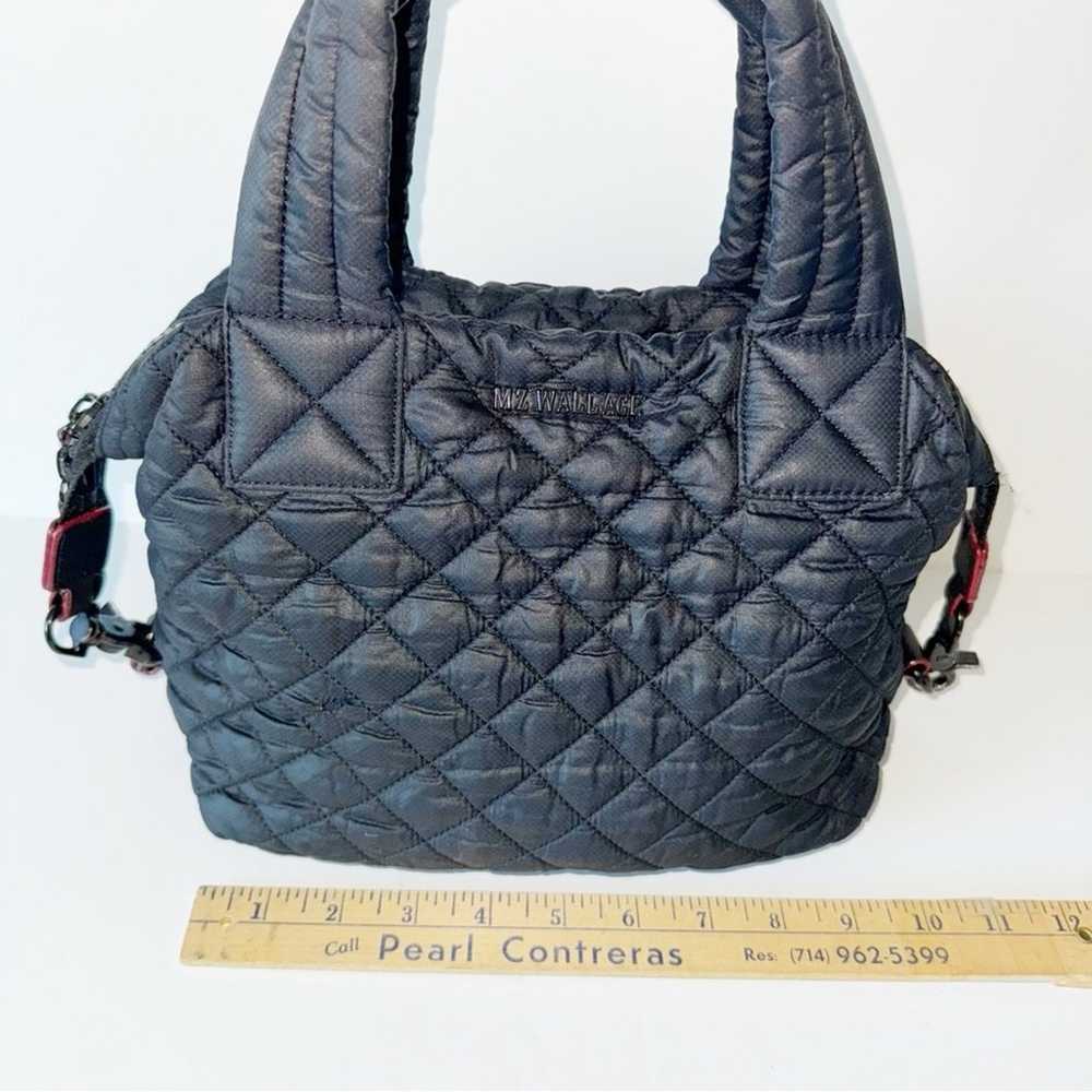 MZ Wallace Small Sutton Quilted Black Nylon Bag - image 12