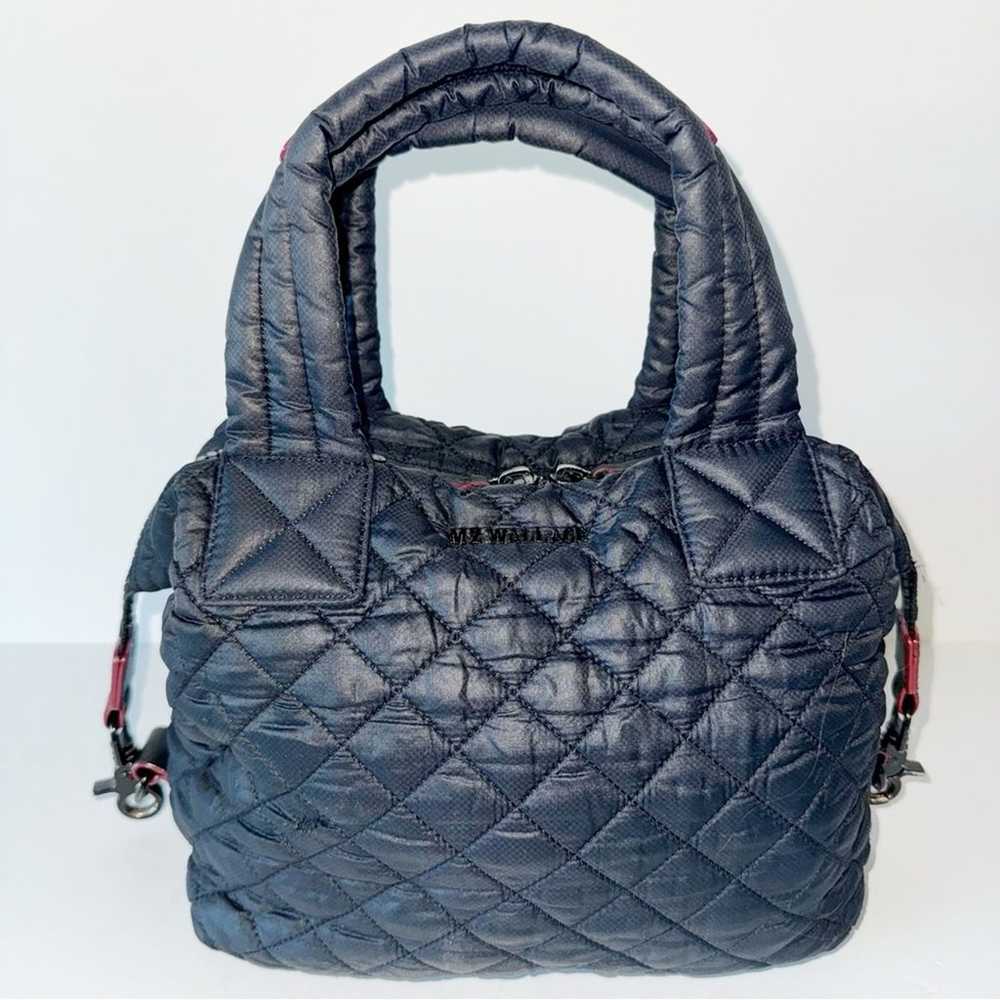 MZ Wallace Small Sutton Quilted Black Nylon Bag - image 2