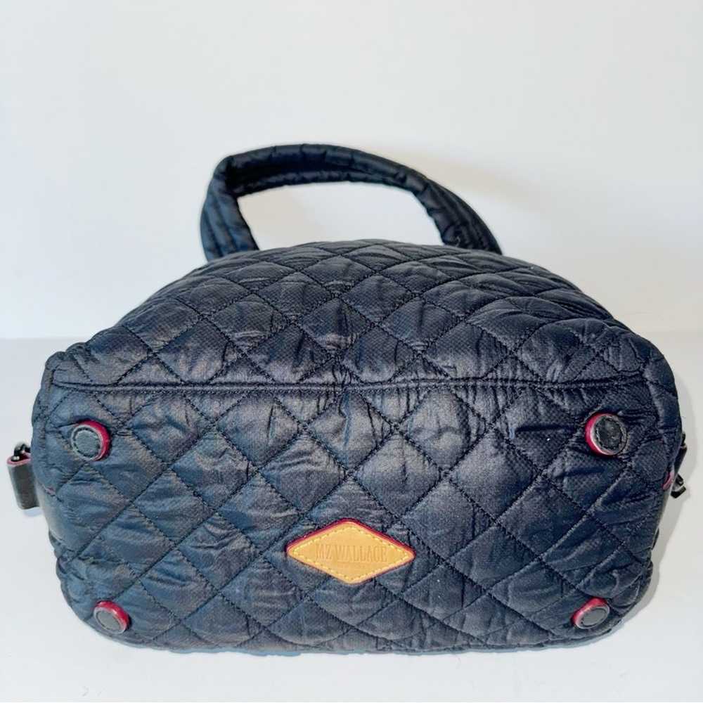 MZ Wallace Small Sutton Quilted Black Nylon Bag - image 8