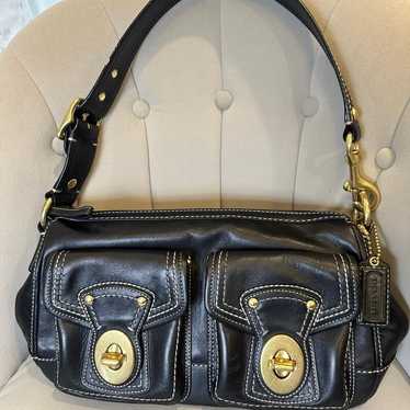 Coach Legacy 65th Anniversary Black Leather Satch… - image 1