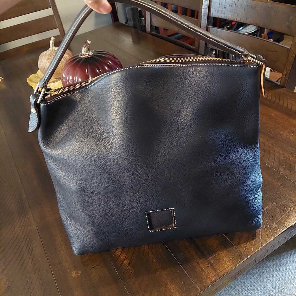 Vintage Dooney & Bourke Black Leather Handbag. - image 1