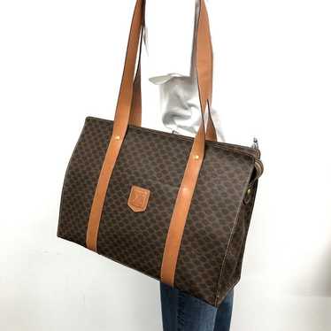 10D401/Céline/One-Shoulder Bag/Macadam Pattern/Bro