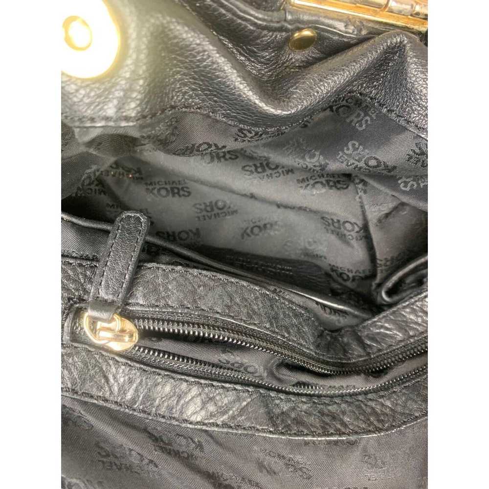 Michael Kors Beautiful Black Leather Purse HINGE … - image 12