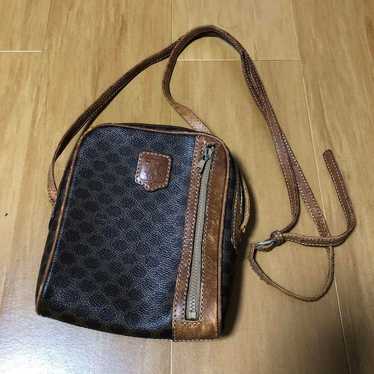 CELINE Vintage Macadam Shoulder Bag