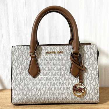 MICHAEL KORS Handbag White/Brown