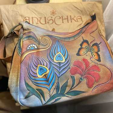 Anuschka selling Hawaiian Twilight U-Top Convertible Hobo Crossbody