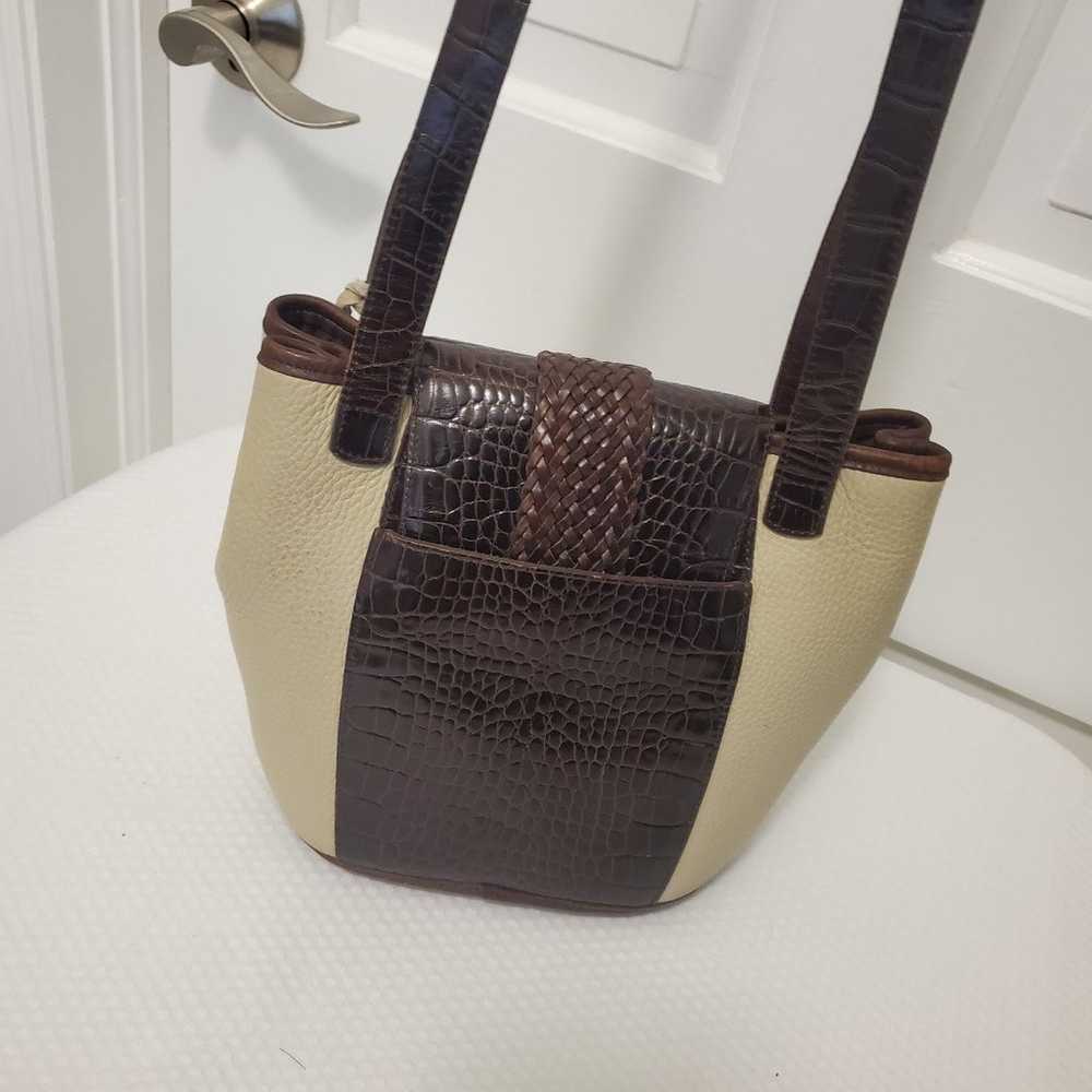 Brighton Pebble Grain Leather Bucket Shoulder Bag… - image 6