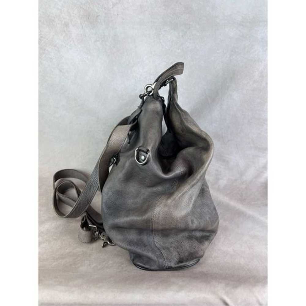 Bed Stu Delta Gray Leather Backpack Bag - image 3