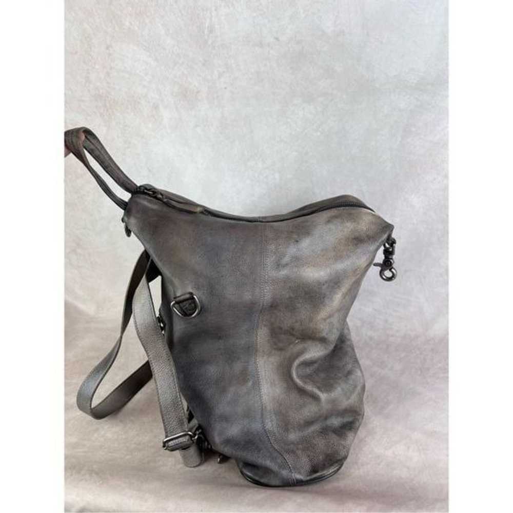 Bed Stu Delta Gray Leather Backpack Bag - image 4