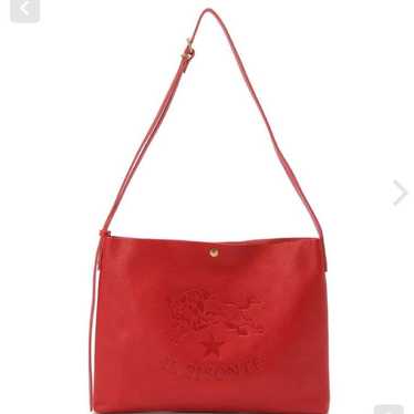 Excellent condition IL BISONTE red leather shoulde