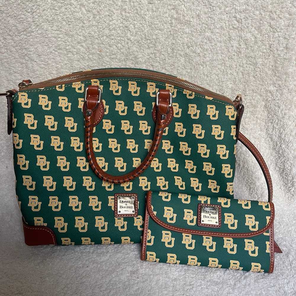 Dooney & Bourke Baylor University Handbag Purse - image 6