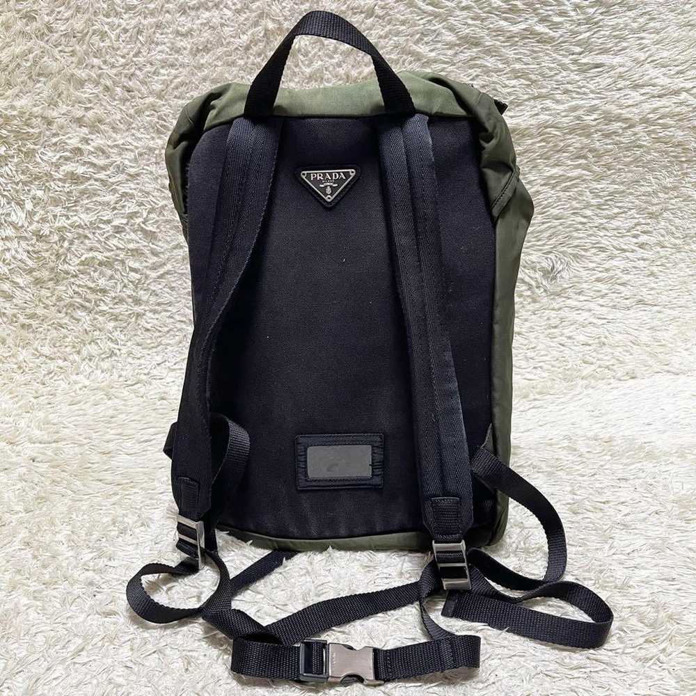 【Excellent Condition】PRADA Backpack, Nylon, Trian… - image 3