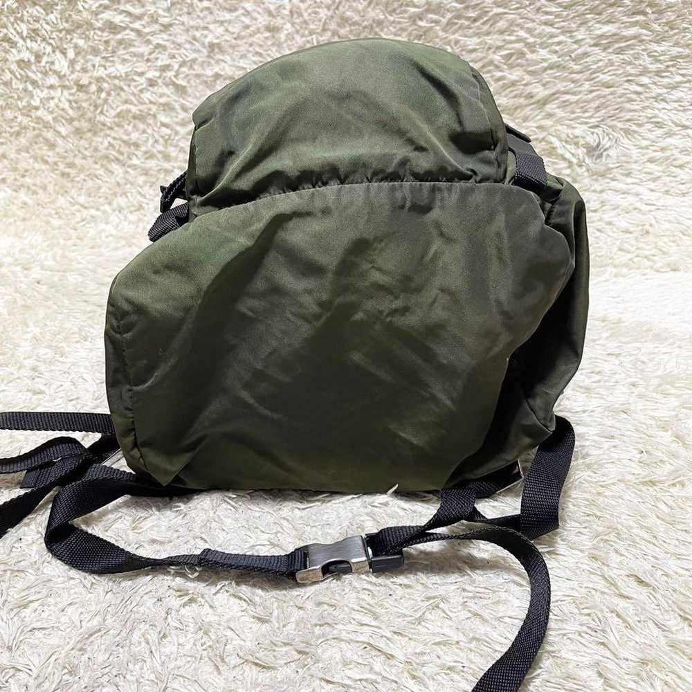 【Excellent Condition】PRADA Backpack, Nylon, Trian… - image 4